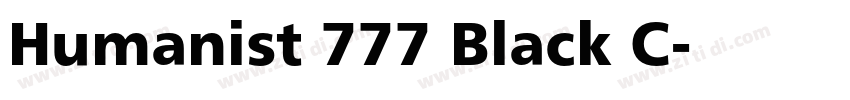 Humanist 777 Black C字体转换 Humanist 777 Black C字体转换
